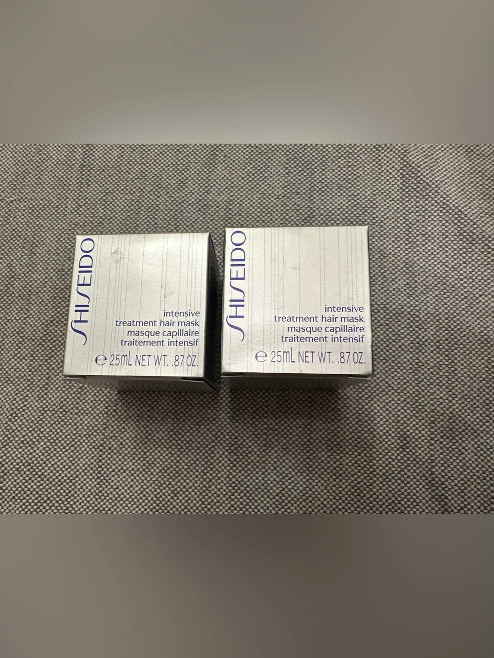 Shiseido Travel Hair Treatment Jar- 2pk-intensive treatment mask NET WT. 87OZ.